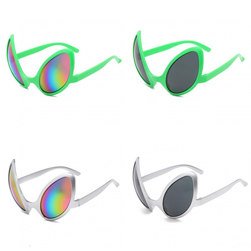 Sunglasses Uv400 - نظارات فضائية مضحكة للرجال والنساء، نظارات