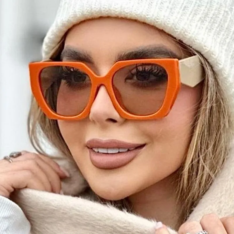 Sunglasses Uv400 - نظارات شمسية مربعة كبيرة الحجم جديدة