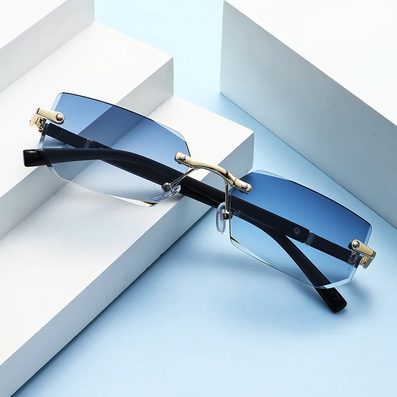 Sunglasses Uv400 - 1/2 قطعة نظارات شمسية عصرية بدون