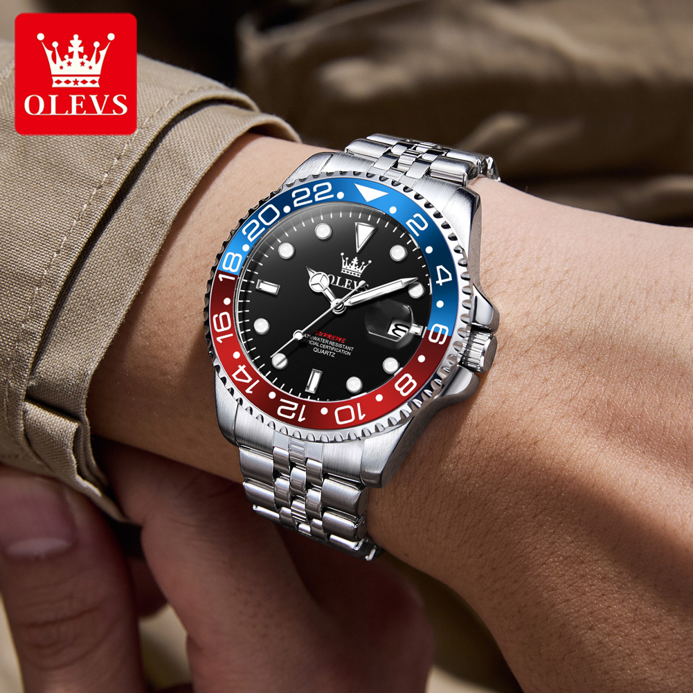 ساعة يد رجالية أصلية من OLEVS  - مراجعة Luxury Watch Men وسعره