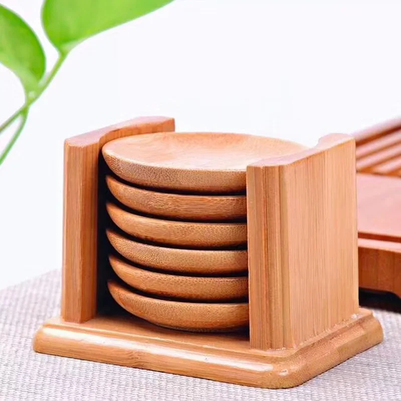 قاعدة أكواب خيزران مستديرة الش - مراجعة Marble Coaster Set وسعره