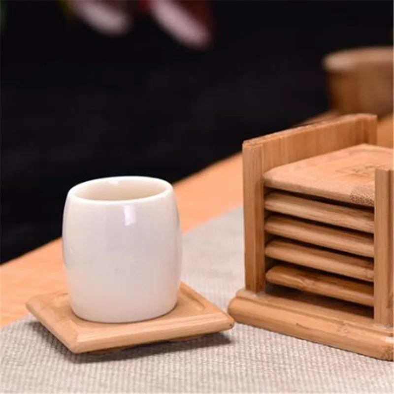 قاعدة أكواب خيزران مستديرة الش - مراجعة Marble Coaster Set وسعره
