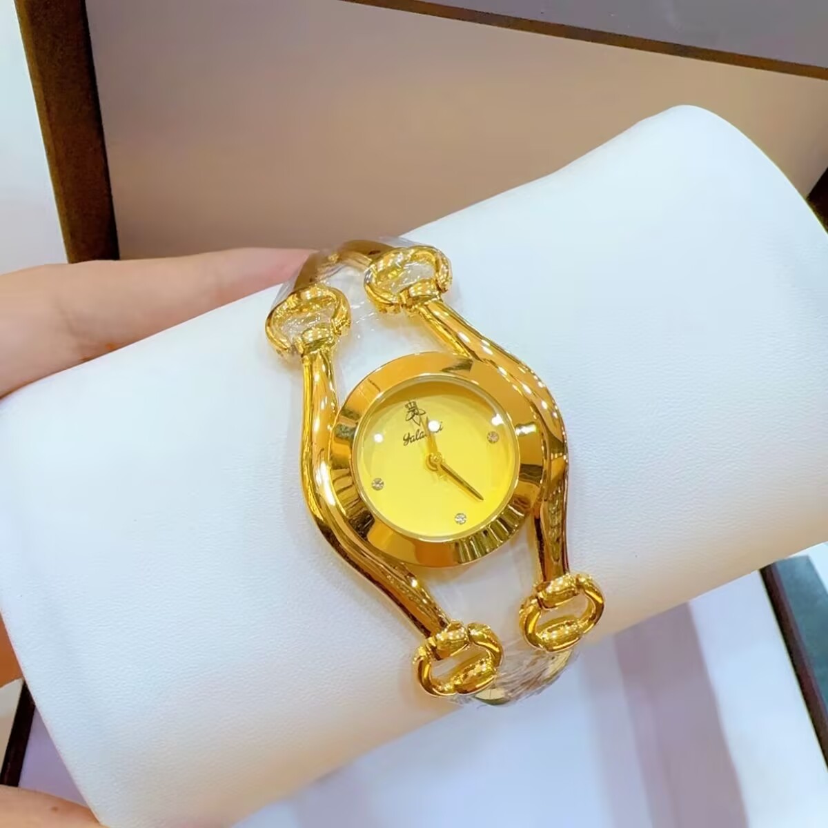 ساعة فرنسية جديدة مطلية بالذهب - مراجعة Gold Plated Jewelry وسعره