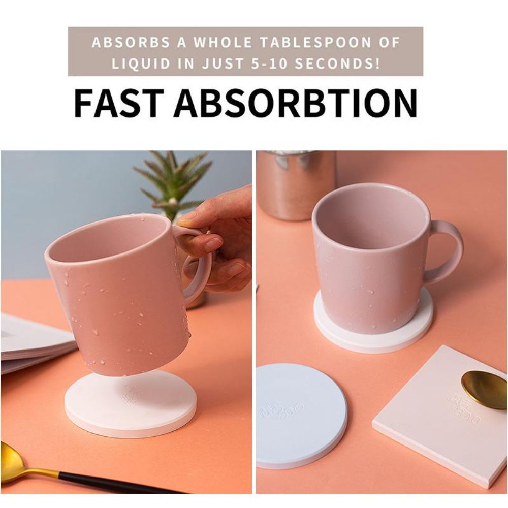 جديد التجفيف السريع دياتوميت ك - مراجعة Marble Coaster Set وسعره