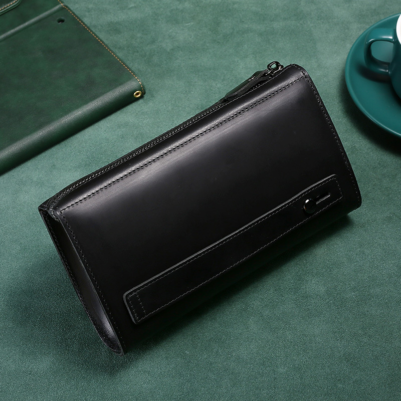 حقيبة يد رجالية طويلة من الجلد - مراجعة Leather Wallet Men وسعره