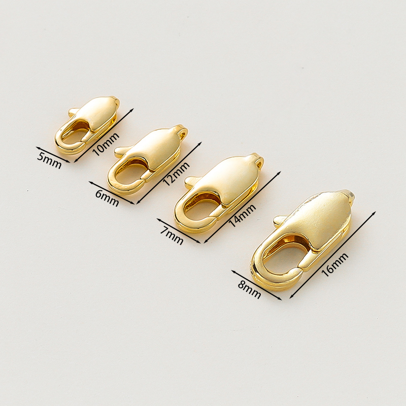 10 قطع من مشابك اللوبستر المطل - مراجعة Gold Plated Jewelry وسعره