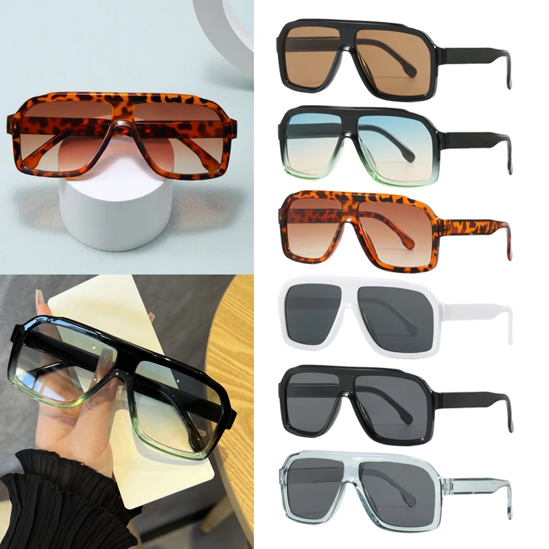 1 قطعة نظارات مربعة كبيرة الحج - مراجعة Sunglasses Uv400 وسعره