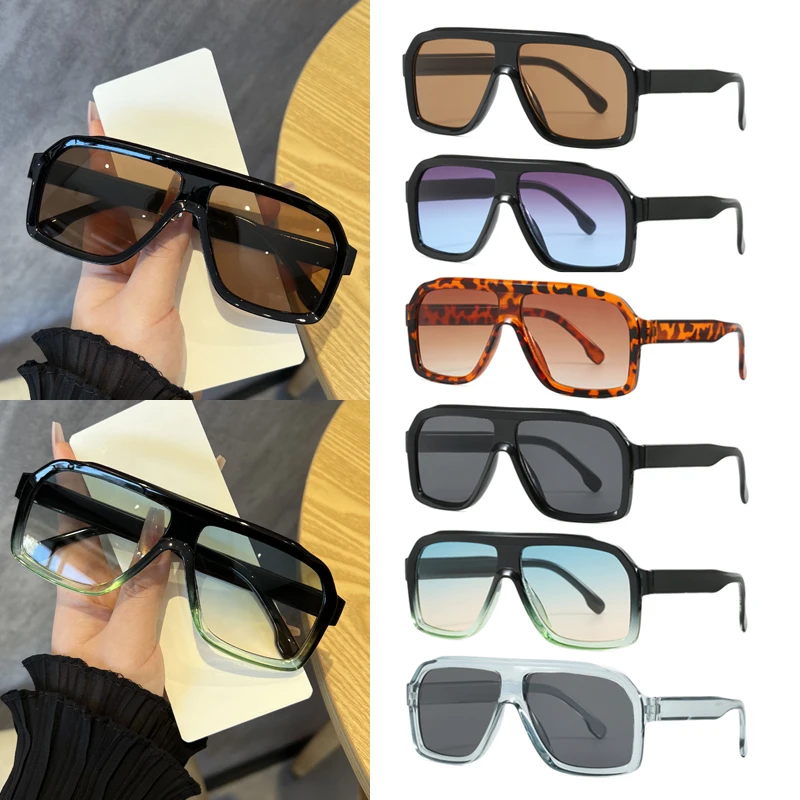 1 قطعة نظارات مربعة كبيرة الحج - مراجعة Sunglasses Uv400 وسعره