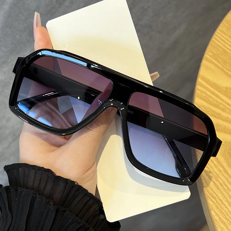 1 قطعة نظارات مربعة كبيرة الحج - مراجعة Sunglasses Uv400 وسعره