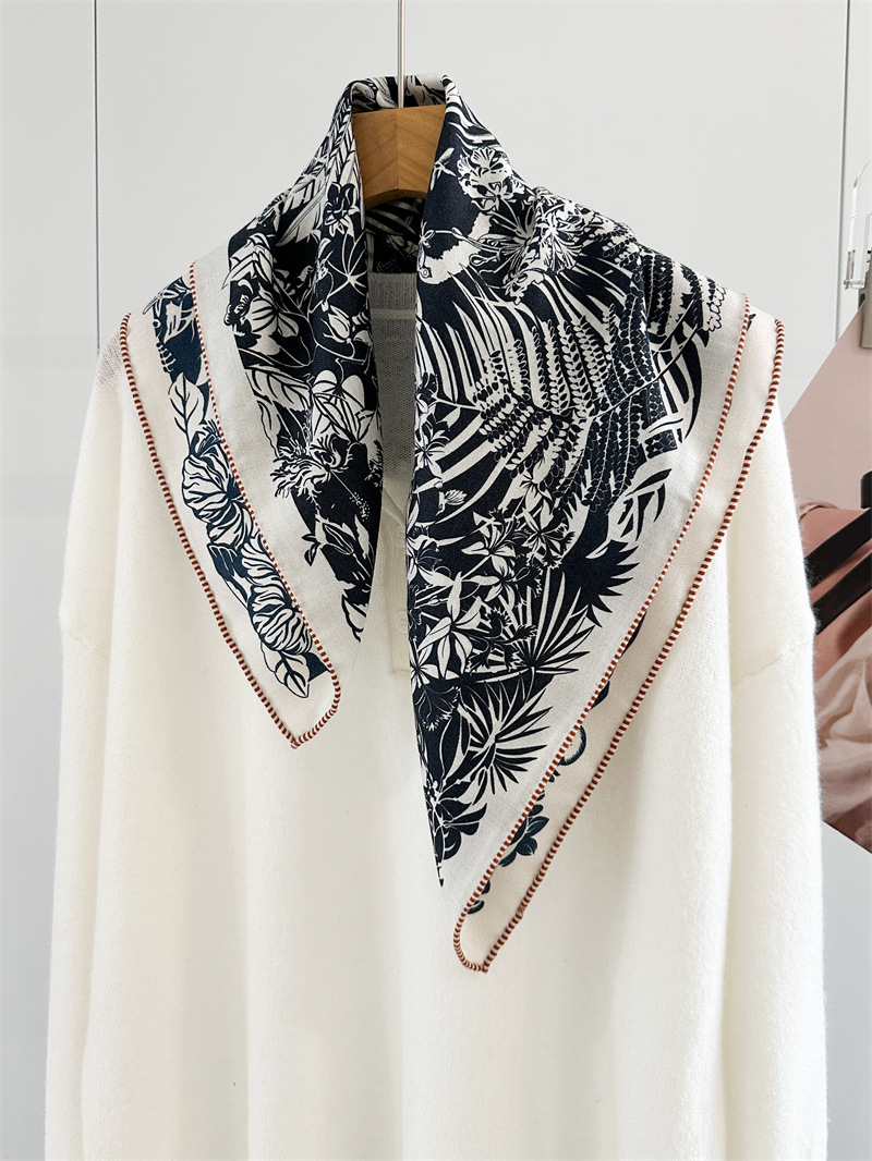 وشاح شتوي ناعم، شال فاخر مزدوج - مراجعة Cashmere Scarf وسعره