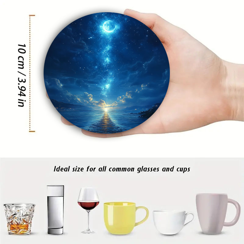مجموعة من 4 قطع من حاملات الأك - مراجعة Marble Coaster Set وسعره