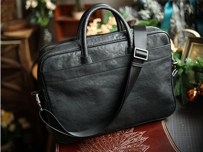 حقيبة يد رجالية فاخرة من الجلد - مراجعة Leather Briefcase وسعره