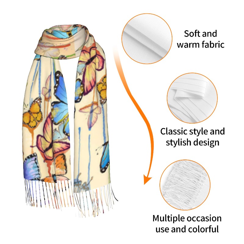 وشاح شتوي من الكشمير بتصميم فر - مراجعة Cashmere Scarf وسعره
