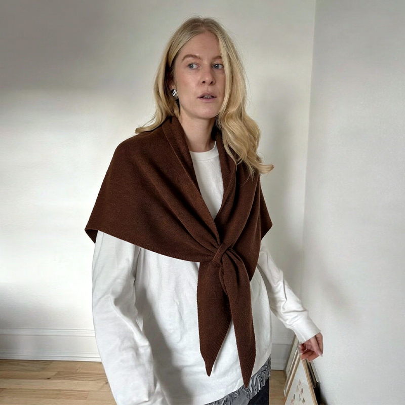 وشاح مثلث من الصوف والكشمير، و - مراجعة Cashmere Scarf وسعره