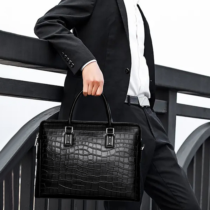 حقيبة يد رجالية جديدة من الجلد - مراجعة Leather Briefcase وسعره