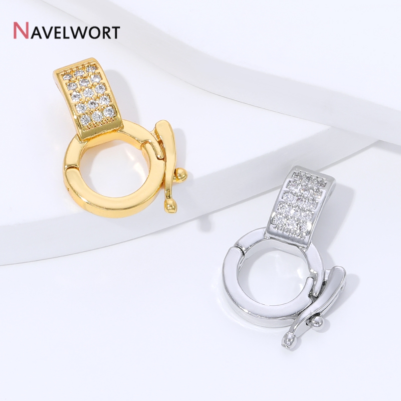 مشبك تعليق قلادة من النحاس الم - مراجعة Gold Plated Jewelry وسعره