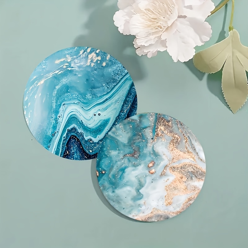 مجموعة من 6 قطع من حاملات الأك - مراجعة Marble Coaster Set وسعره