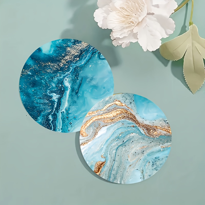 مجموعة من 6 قطع من حاملات الأك - مراجعة Marble Coaster Set وسعره