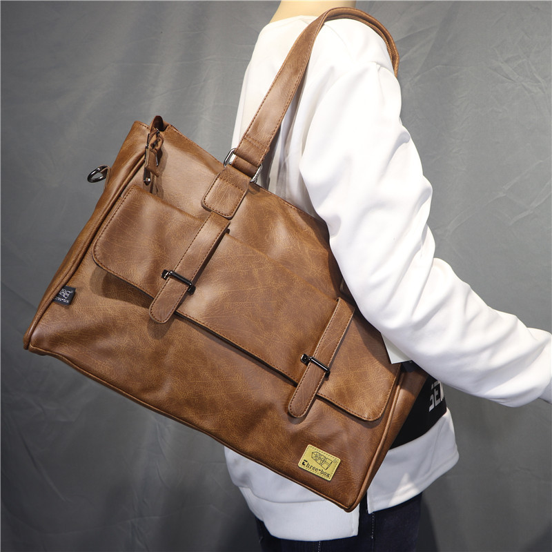 الكورية مصمم الأزياء حقيبة كتف - مراجعة Leather Briefcase وسعره