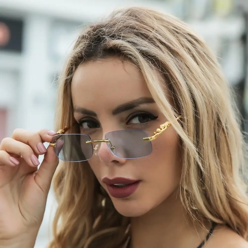 نظارات شمسية مربعة بدون إطار ل - مراجعة Designer Sunglasses وسعره
